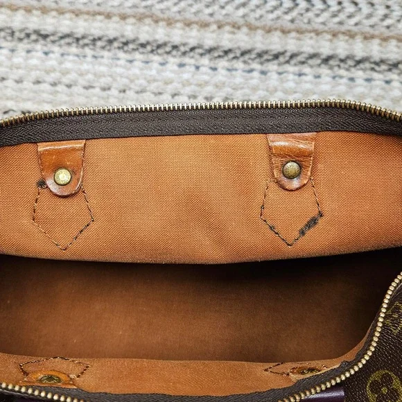 Authentic Rare 80s Louis Vuitton Speedy 40 Monogram With Lock & Key | Customized - Picture 10 of 14